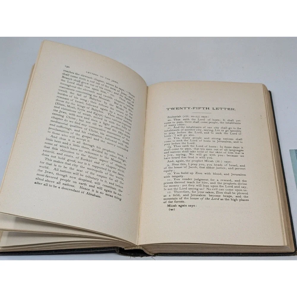 Letters To The Children‎ Of Abraham Jews By William Ruble 1896 Antique Book VTG